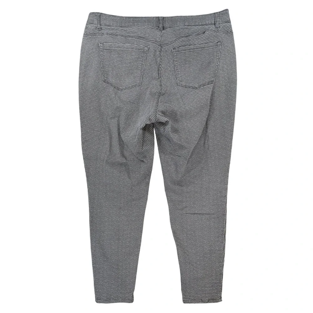 Democracy Ab‎ Technology Pants Womens 18W Black Excellent Houndstooth Skinny